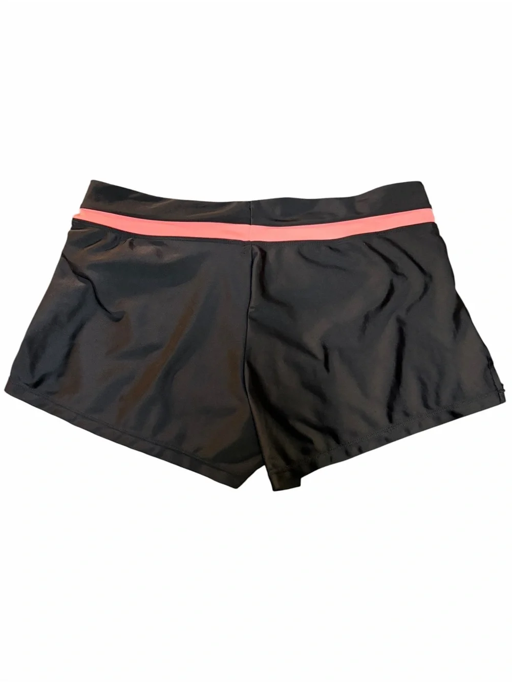 ZeroXposur Black Swim Shorts Size Medium Coral Trim Swim Bottoms Beach Swimwear